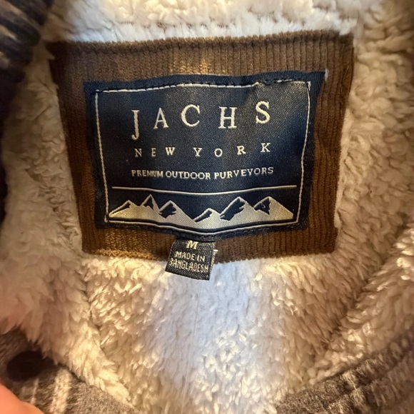 NWT Jachs Men's medium fleece lined wool blend Shirt Jacket shacket barn coat - Picture 4 of 15